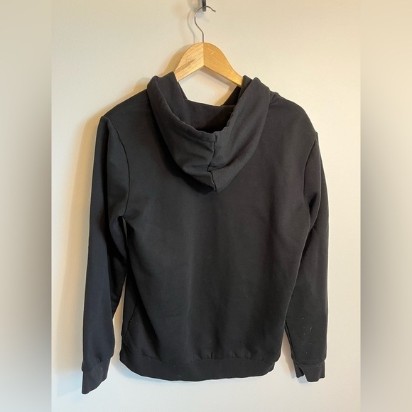 Guess SMALL Black Hoodie with Pink Logo Embroidered - Picture 9 of 11